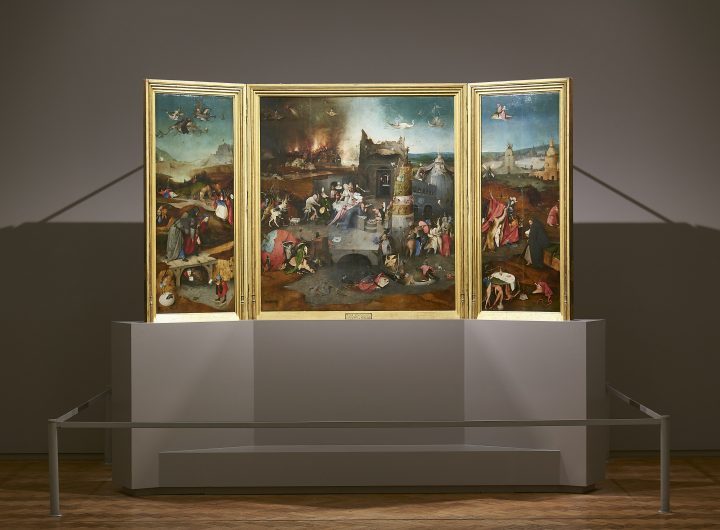 Hieronymus Bosch, Trittico delle tentazioni di Sant’Antonio. MNAA, Sala 61. ©MNAA e Paulo Alexandrino