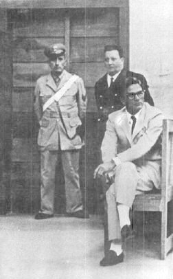 Pier Paolo Pasolini durante il processo per vilipendio alla religione di Stato (6/7 marzo 1963).
